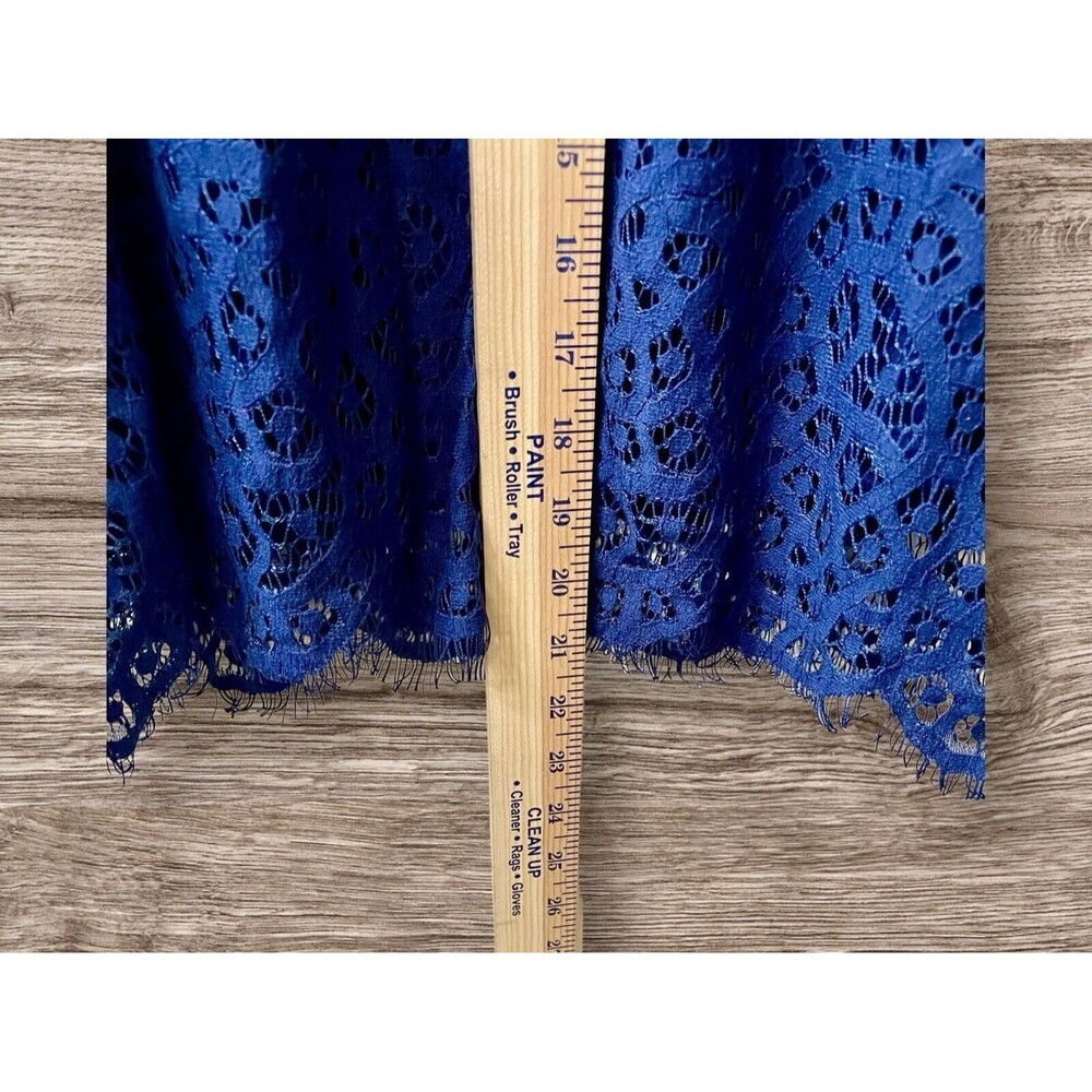 Romeo + Juliet Couture Women’s Navy Blue Lace Fit And Flare Summer Top Small NWT - Picture 11 of 13